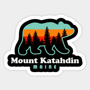 Mount Katahdin Trails Baxter State Park Maine Sticker